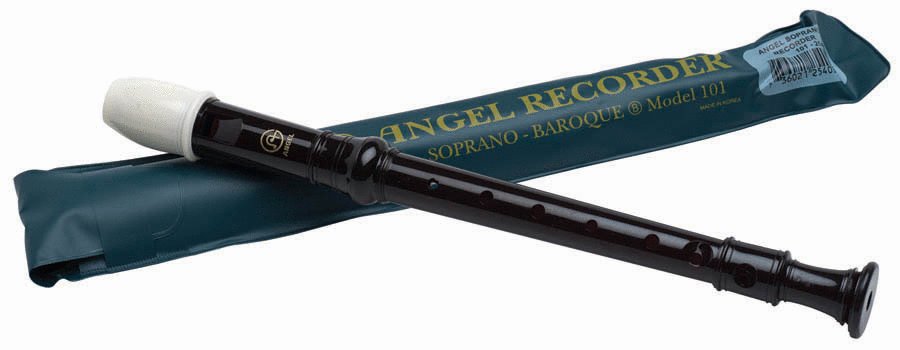 Angel Angel 101 Soprano Recorder. Key of C Black