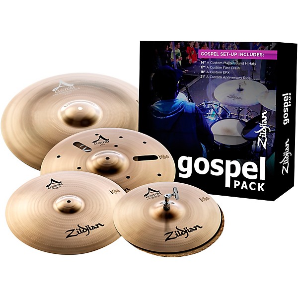 Zildjian Zildjian A Custom Gospel Cymbal Pack With Free 18" Cymbal
