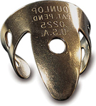 Dunlop DUNLOP BRASS FINGERPICKS, TUBE OF 20 PICKS, .013 GAUGE