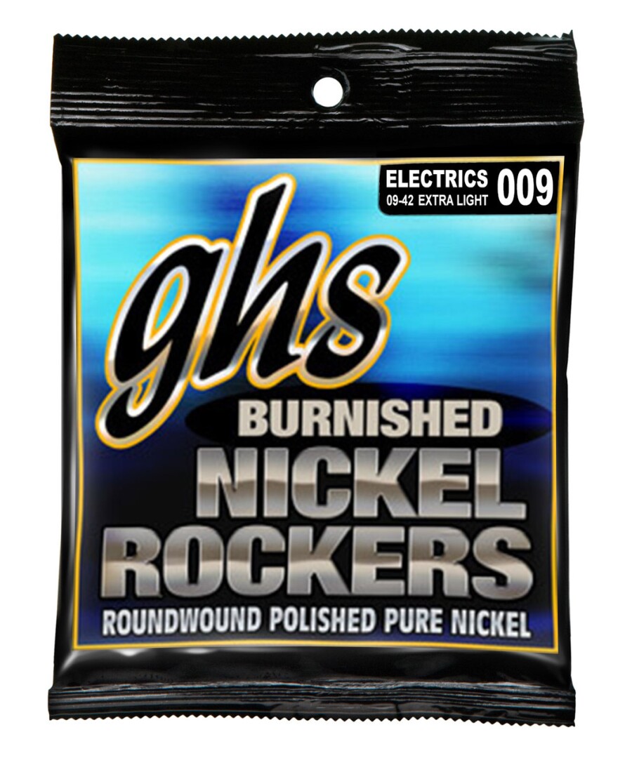 GHS Strings GHS Burnished Nickel Roundwound Pure Nickel Electric Guitar Strings BN