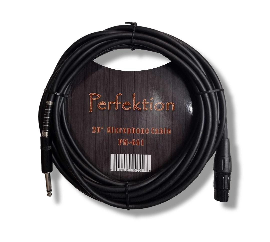 Perfekt Gear Perfektion PM-661 20' Mic Cable- XLR to 1/4in