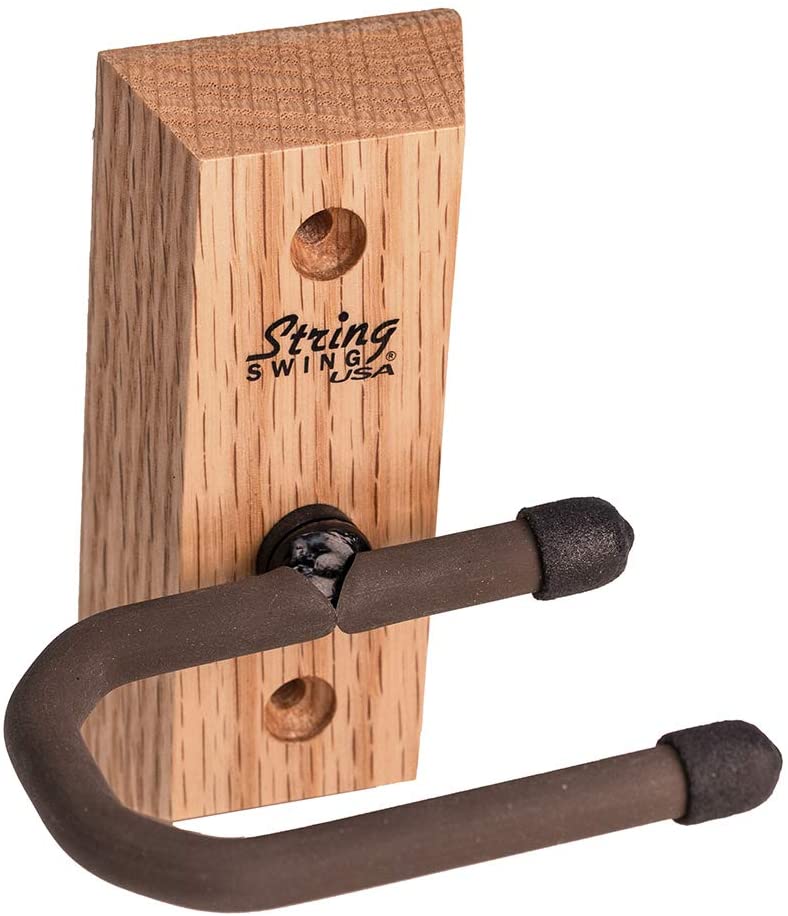 String Swing String Swing Dulcimer Hanger Wall Mount Holder CC01D-O Solid Oak Hardw