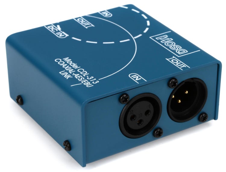 Hosa Hosa CDL-313 S/PDIF Coax to AES/EBU Digital Audio Interface