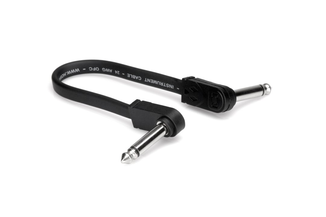 Hosa Hosa CFP-106 Flat Guitar Patch Cable. 6"