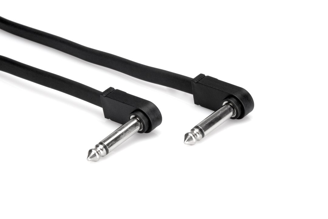 Hosa Hosa CFP-606 Flat Guitar Patch Cable. 6" (6 Pack)
