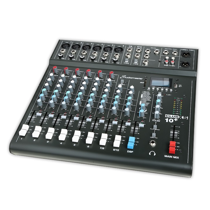 Studiomaster CLUBXS10+ 6 Mic Preamps w/DSP, Bluetooth & USB
