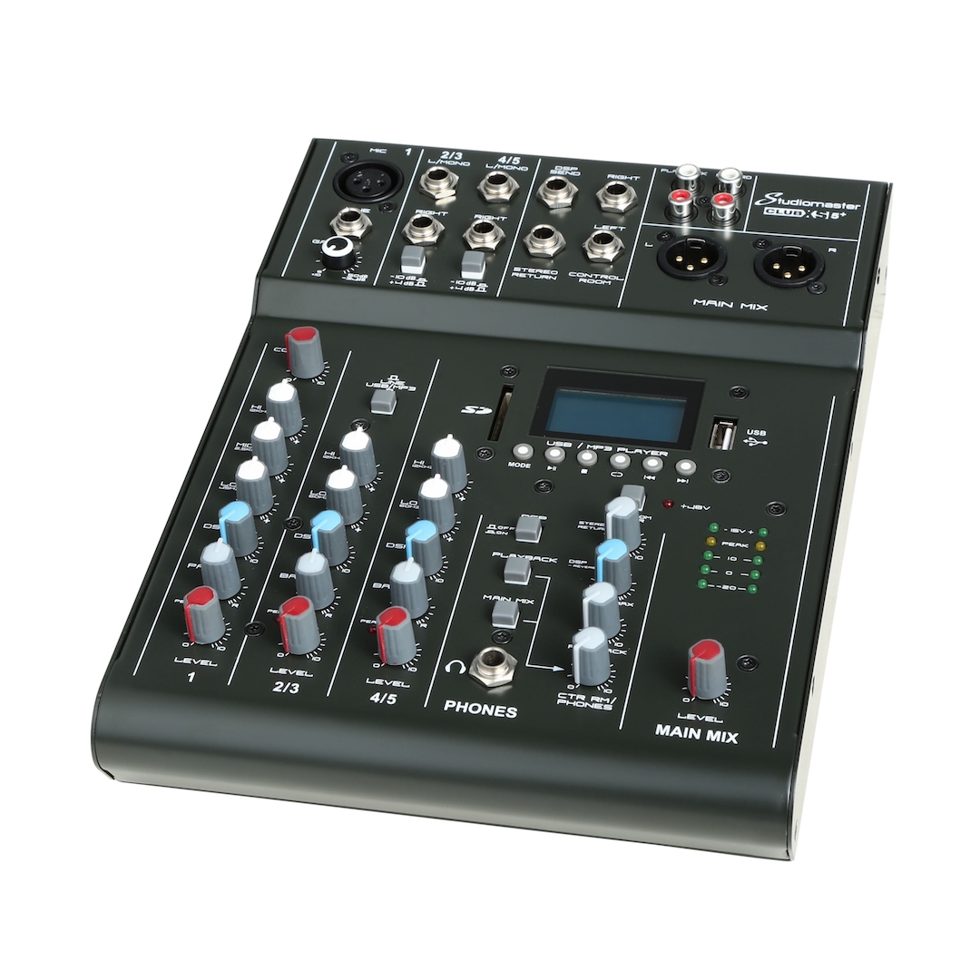 Studiomaster CLUBXS5+ 1 Mic Preamp w/DSP, Bluetooth & USB
