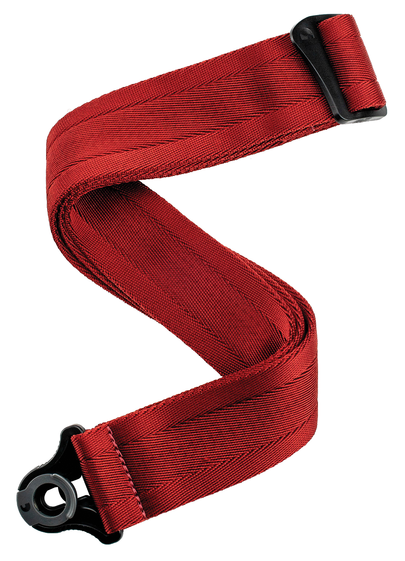 D'ADDARIO D'ADDARIO AUTO LOCK GUITAR STRAP, NYLON, BLOOD RED