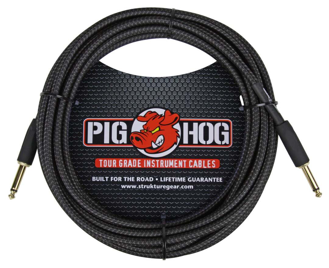 Pig Hog Pig Hog PCH20 Instrument Cable - Black Woven
