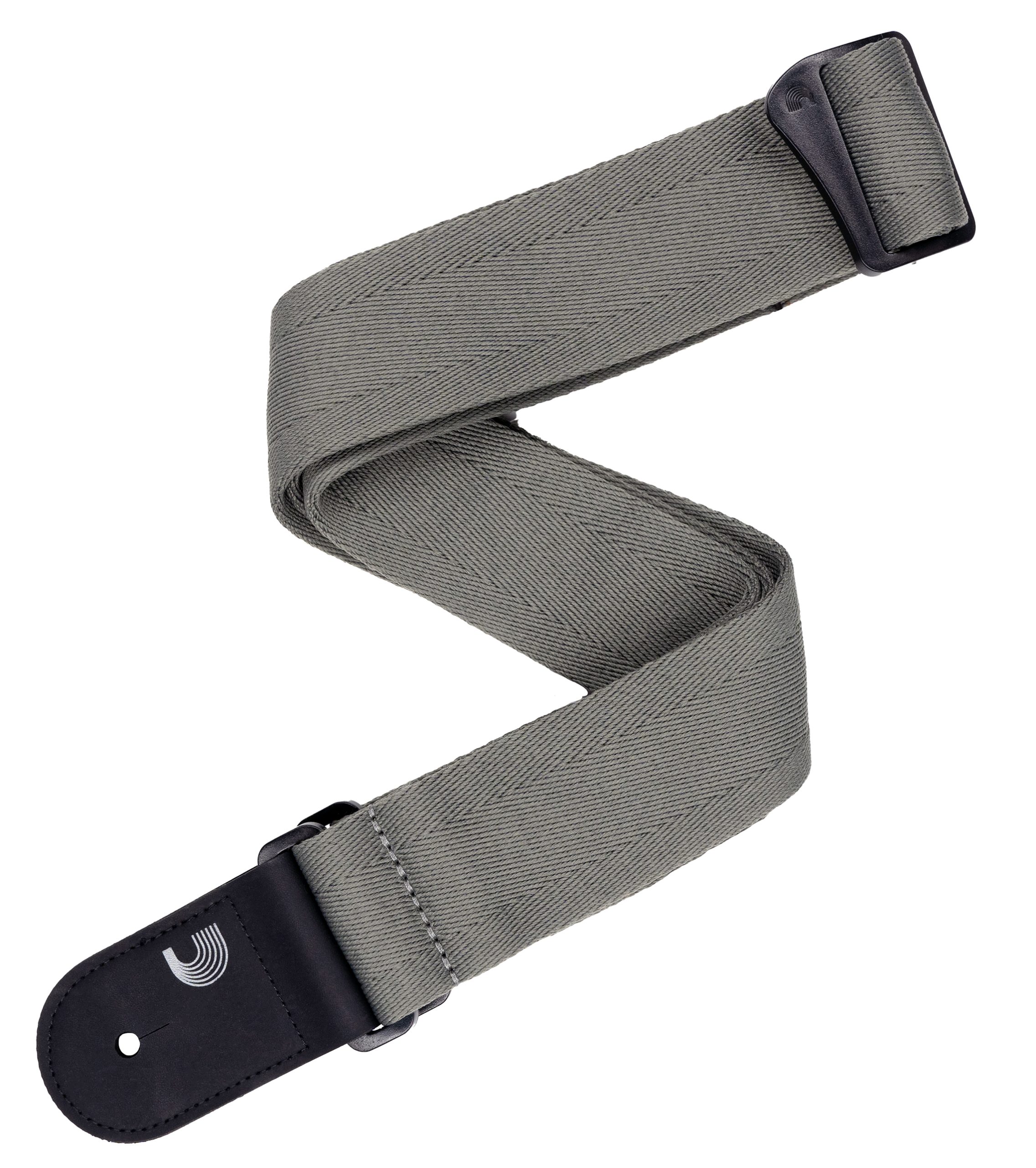 D'ADDARIO D'ADDARIO ECO COMFORT BASIC WOVEN GUTIAR STRAP, GREY