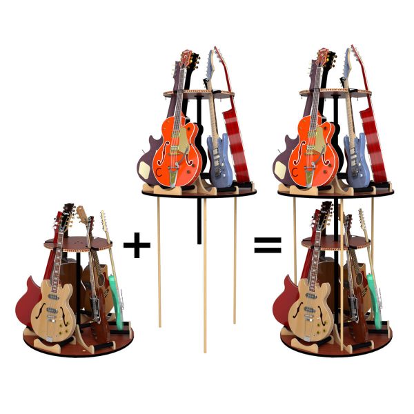 A&S The Carousel� Deluxe Rotating Guitar Stand | Base Unit - Carx Expansion