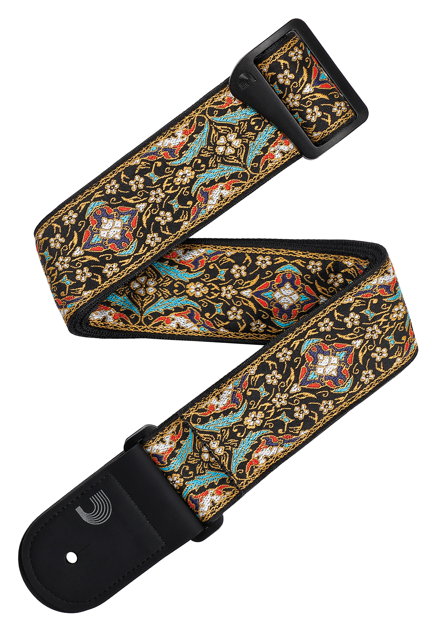 D'ADDARIO D'ADDARIO ECO COMFORT PERSIAN WOVEN BLACK GUITAR STRAP