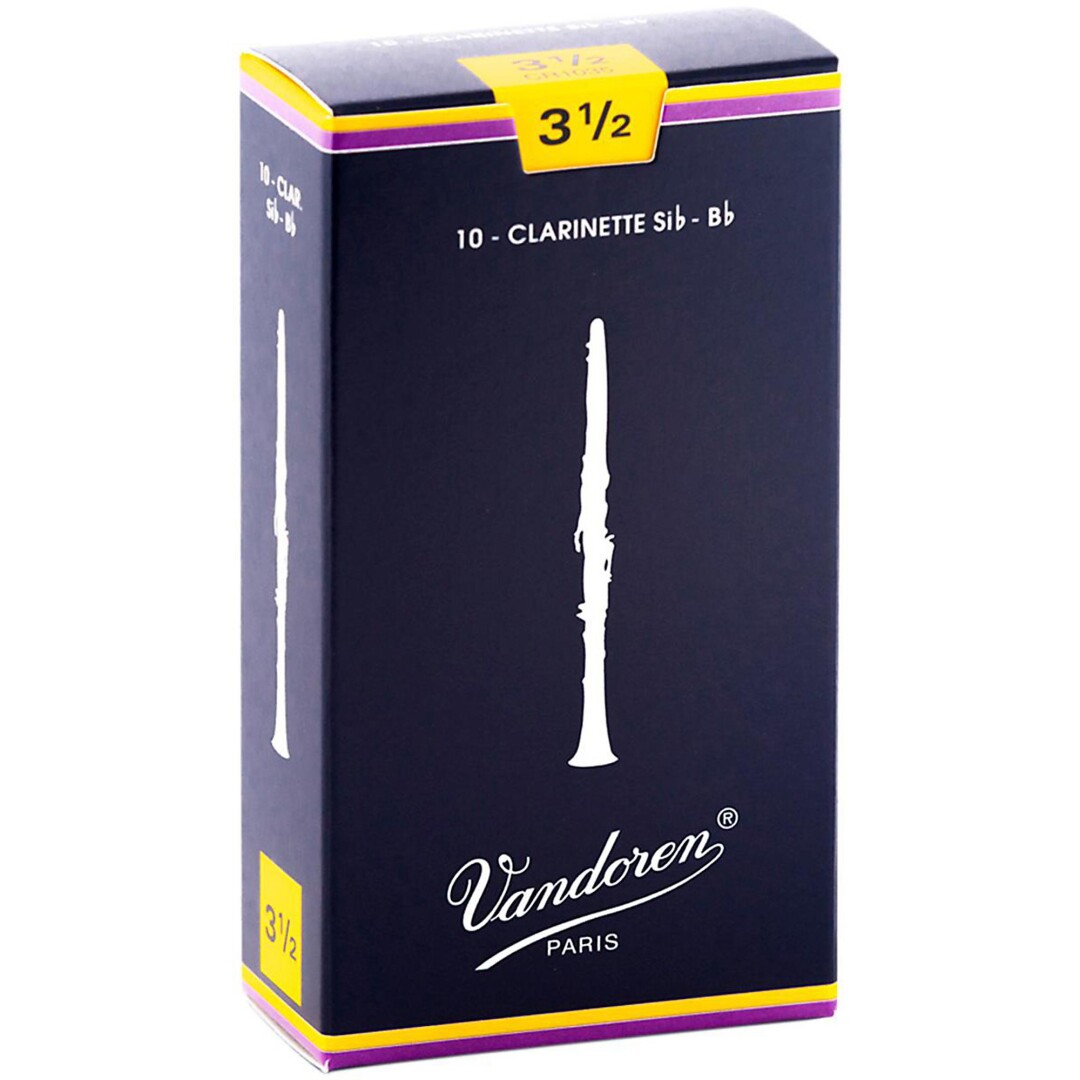Vandoren Vandoren CR10 Traditional Bb Clarinet Reeds - Box of 10 - 1