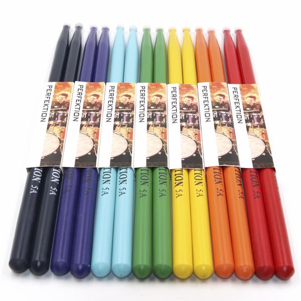 Perfekt Gear Perfektion Music Rainbow Drumstick Pack � 7Pr. - 5arainbow