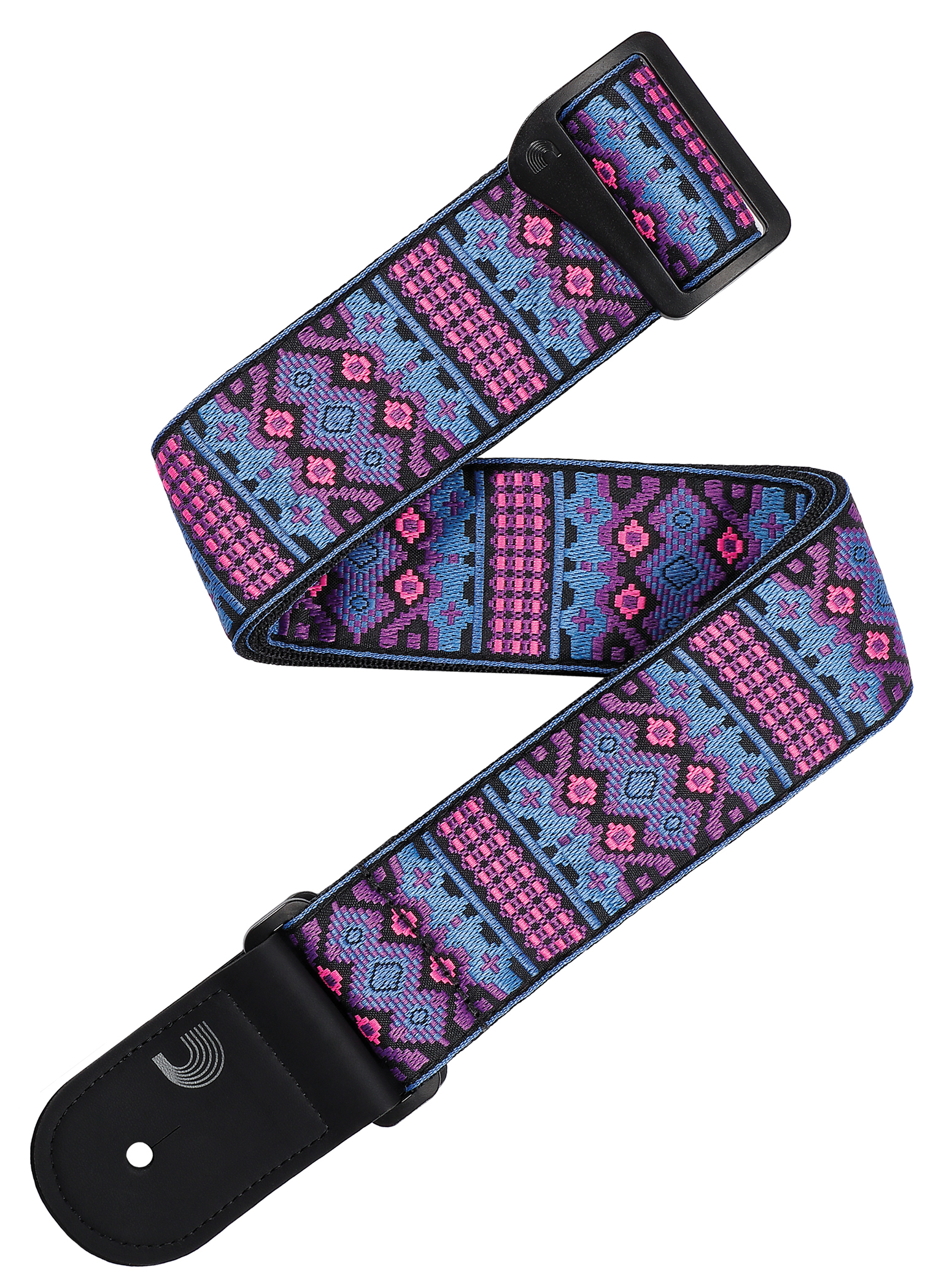 D'ADDARIO D'ADDARIO ECO COMFORT WOVEN OUTRUN GUITAR STRAP, AZTEC