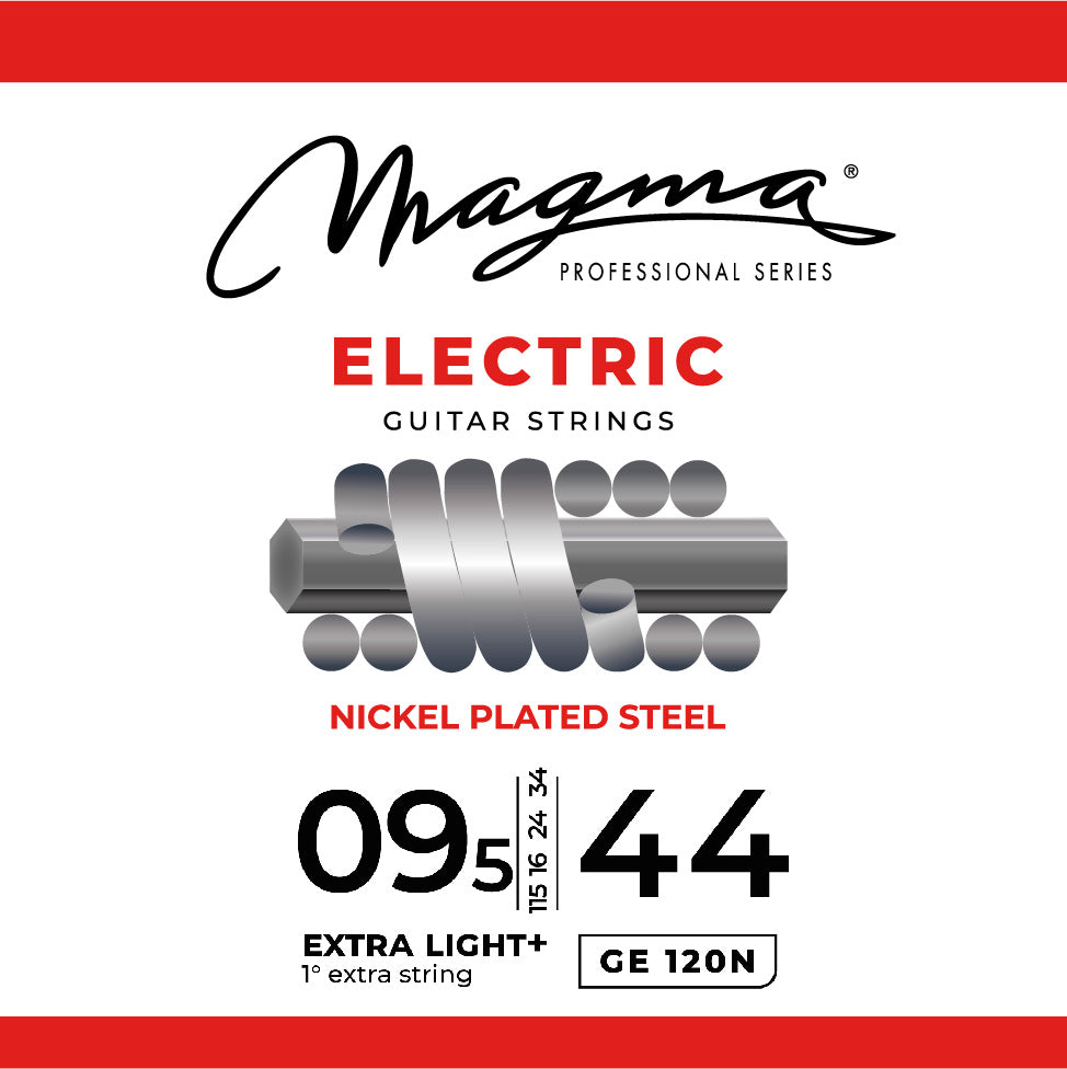 Magma Strings Magma Electric Guitar 6 Strings Nickel-Plated Steel Set - 9.5-44 Extra Light +