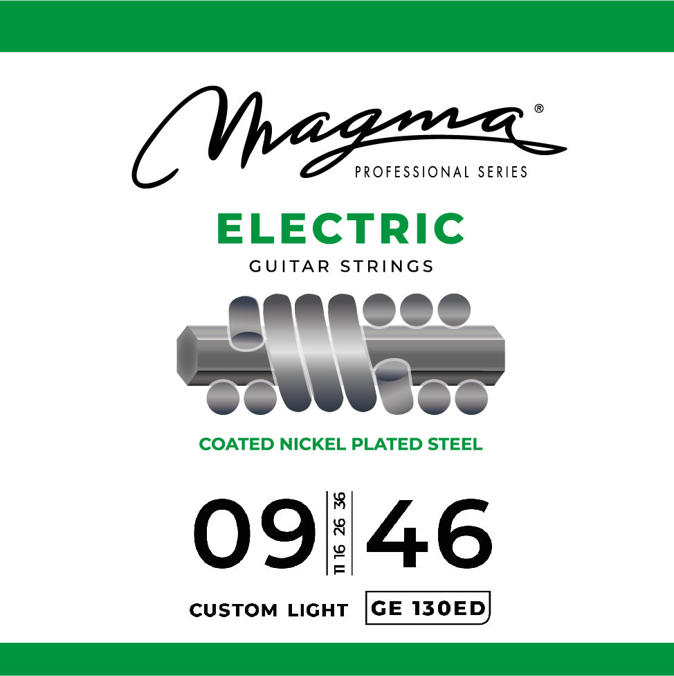 Magma Strings Magma Electric Guitar 6 Strings Coated Nickel-Plated Steel - 9-46 Custom Light