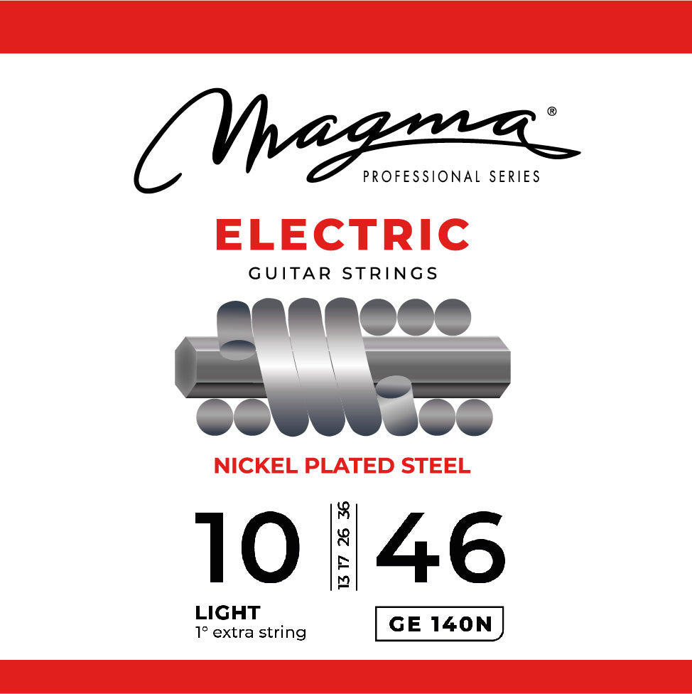 Magma Strings Magma Electric Guitar 6 Strings Nickel-Plated Steel Set - 10-46 Light