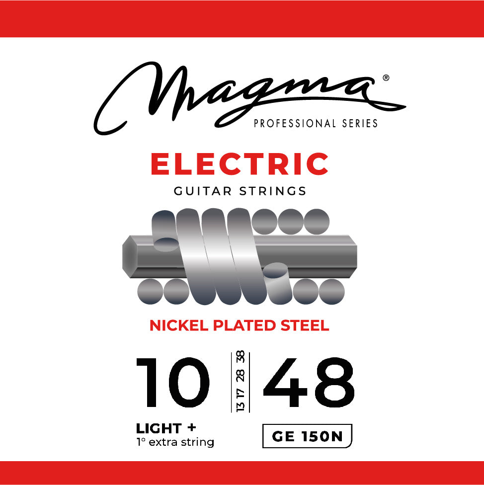 Magma Strings Magma Electric Guitar 6 Strings Nickel-Plated Steel Set - 10-48 Light +