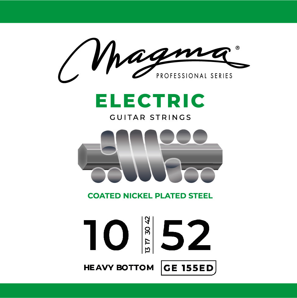 Magma Strings Magma Electric Guitar 6 Strings Coated Nickel-Plated Steel - 10-52 Heavy Bottom