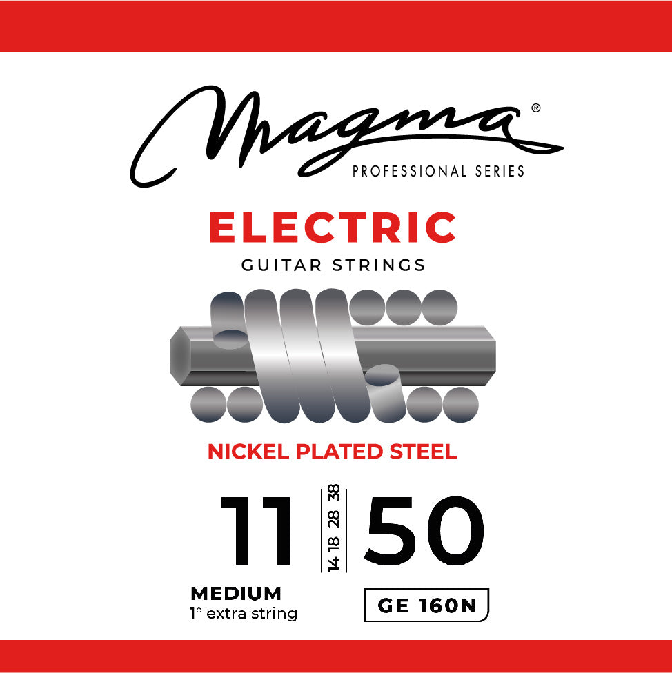 Magma Strings Magma Electric Guitar 6 Strings Nickel-Plated Steel Set - 11-50 Medium