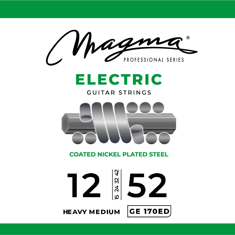 Magma Strings Magma Electric Guitar 6 Strings Coated Nickel-Plated Steel - 12-52 Heavy Medium