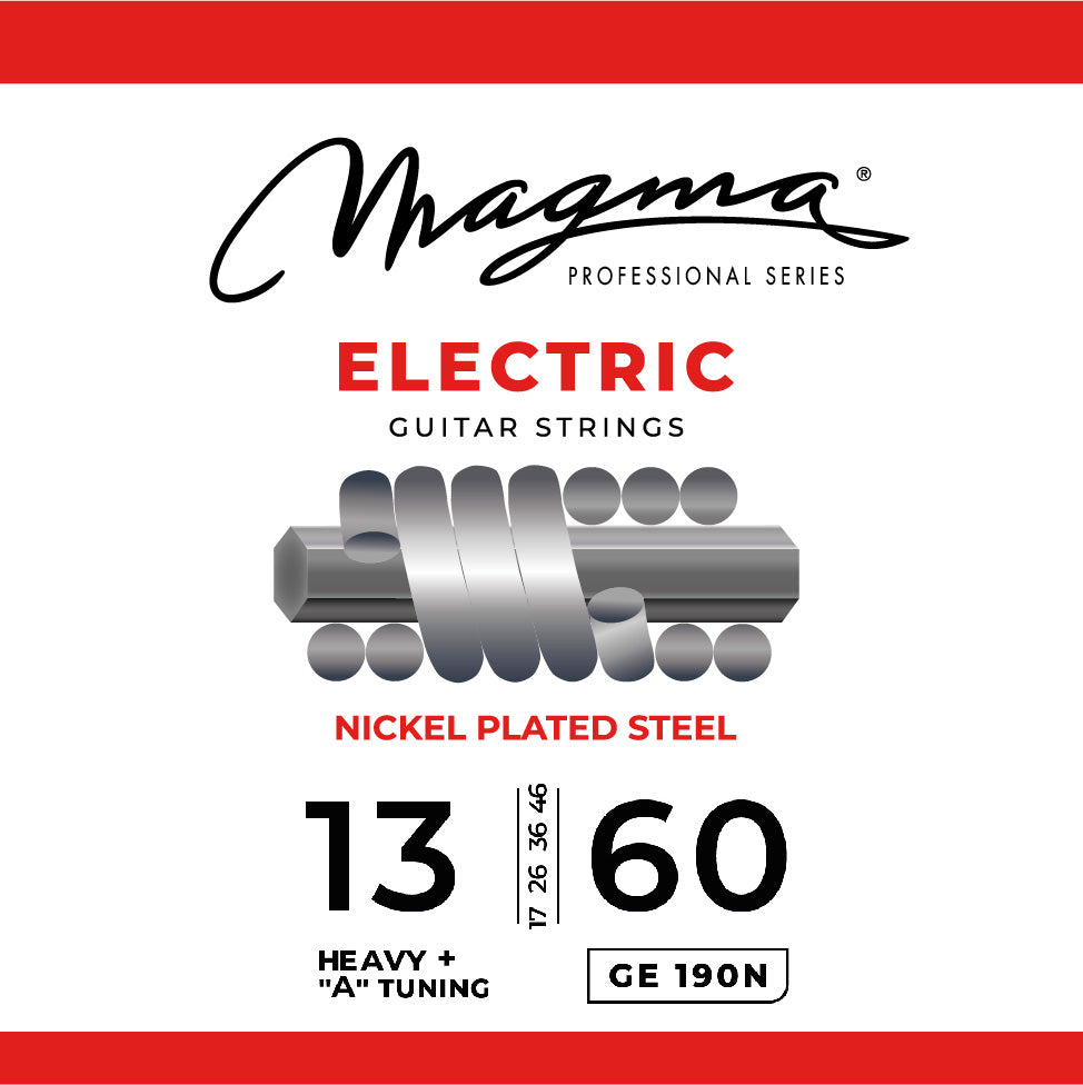 Magma Strings Magma Electric Guitar 6 Strings Nickel-Plated Steel Set - 13-60 Heavy +"A"Tuning