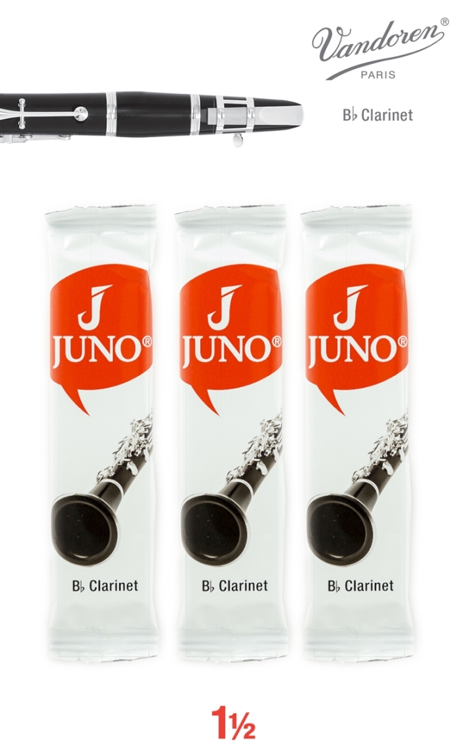 JUNO Juno Bb Clarinet Reeds- 3 Card - 3