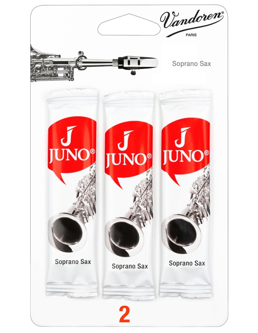 JUNO Juno Soprano Saxophone Reeds - 3 Reed Card - 2.5