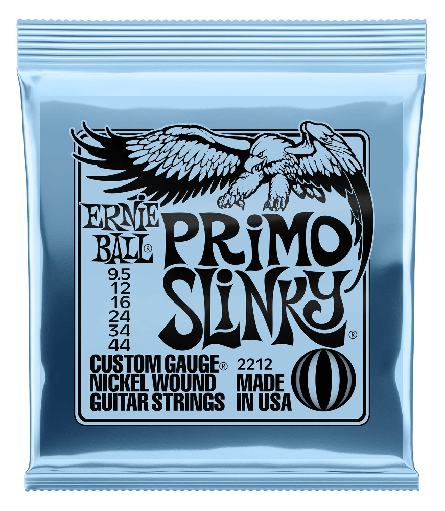 Ernie Ball Ernie Ball 2212 Primo Slinky Nickel Wound Electric Guitar Strings 9.5 - 44 Gauge