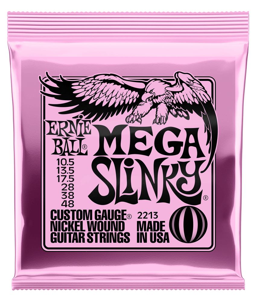 Ernie Ball Ernie Ball 2213 Mega Slinky Nickel Wound Electric Guitar Strings 10.5 - 48 Gauge