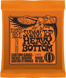 Ernie Ball Ernie Ball 2215 Nickel Skinny Top/Heavy Bottom Electric Guitar Strings 10-52 Gauge