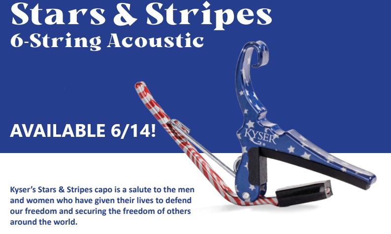 Kyser Kyser KG6 Guitar Capo. - Stars & Stripes