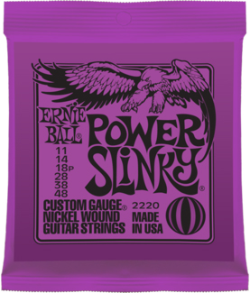 Ernie Ball Ernie Ball 2220 Power Slinky Nickel Electric Guitar Strings 11-48 Gauge
