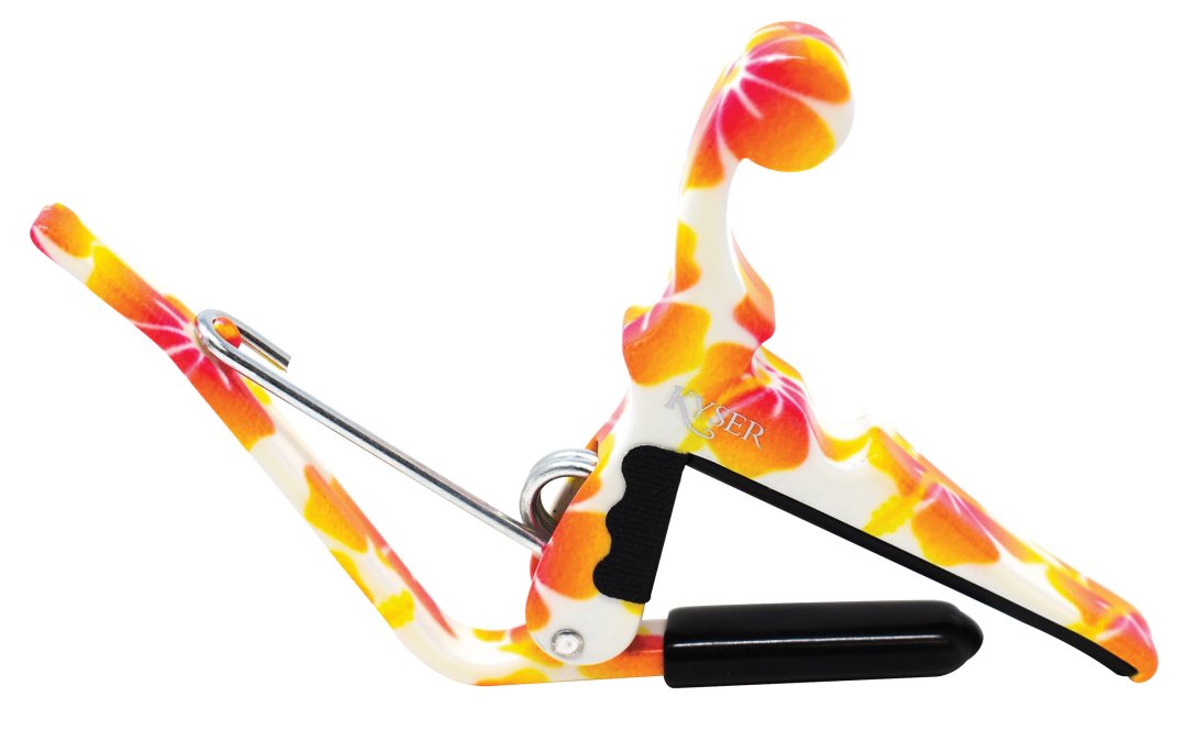 Kyser Kyser Quick-Change Ukulele Capo - Pastel Hibiscus