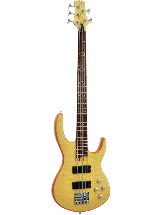 Palmer MAGNUM 4 QTR 4-String Active Bass - Quilted Natural w/ Bag