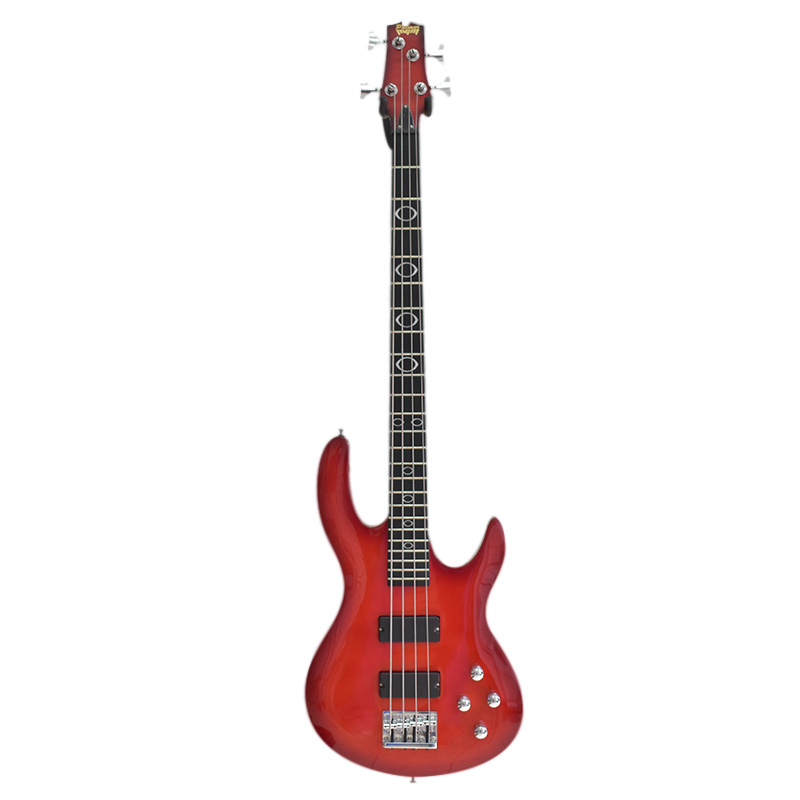 Palmer MAGNUM 4 QTR 4-String Active Bass - Quilted Red