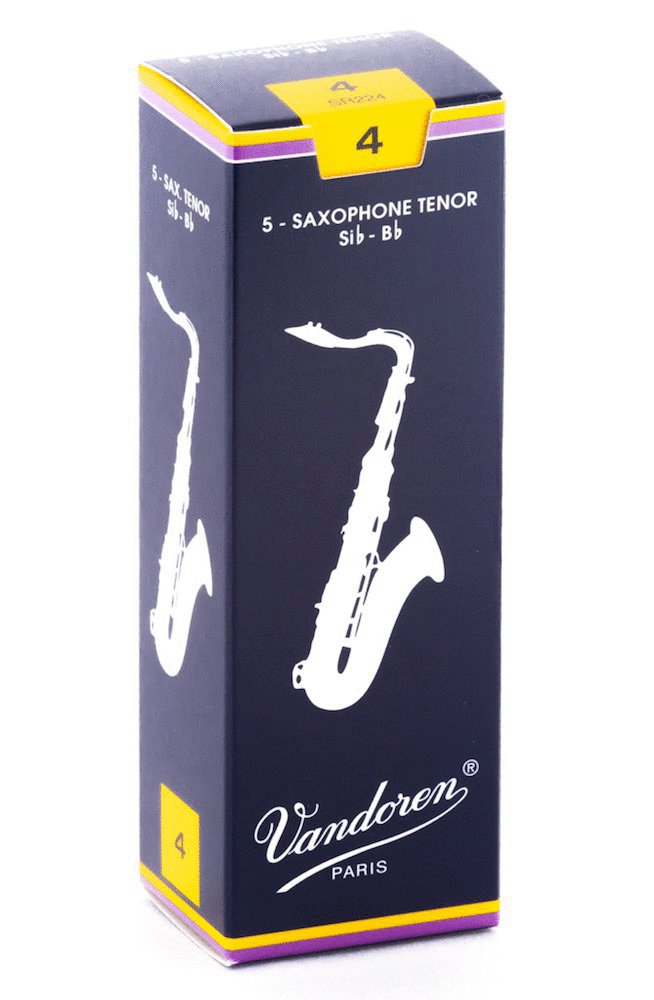 Vandoren Vandoren SR22 Tenor Saxophone Traditional Reeds 5 Pack - 4