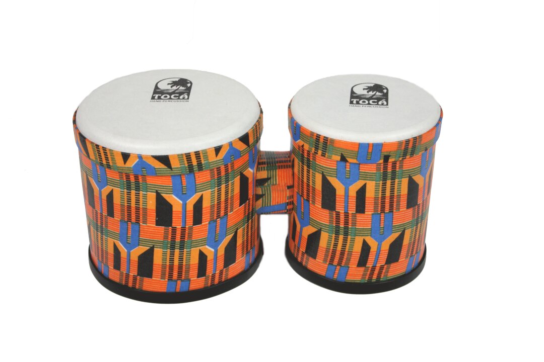 Toca Percussion TOCA FREESTYLE 2 BONGOS - Kente Cloth