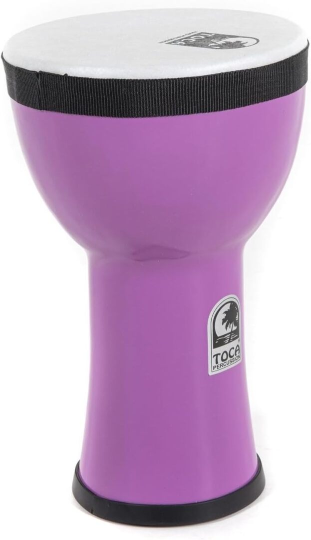 Toca Percussion Toca Freestyle 2 Lightweight Doumbek, 6" Head, 10" Tall, PVC Construct - Purple