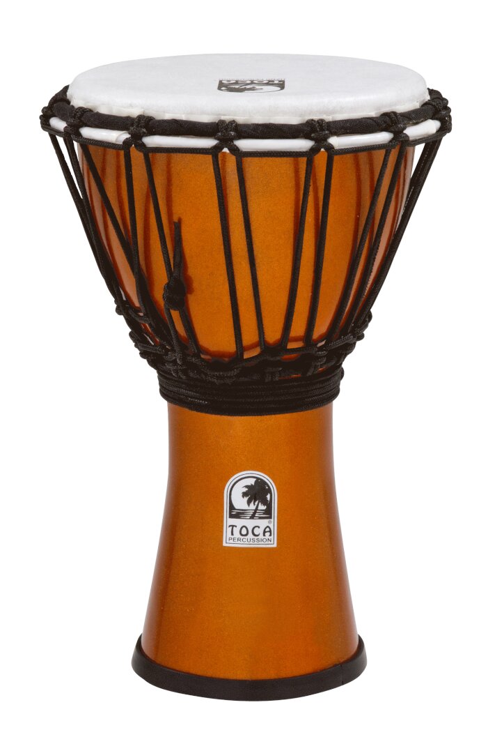 Toca Percussion TOCA FRSTL CLRSND DJEMBE ST 7 in - Orange
