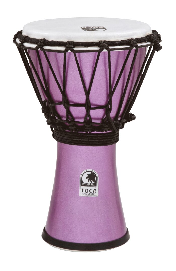 Toca Percussion TOCA FRSTL CLRSND DJEMBE ST 7 in - Violet
