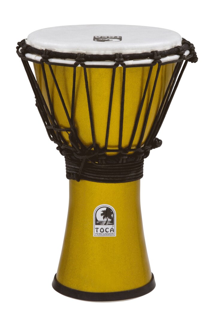 Toca Percussion TOCA FRSTL CLRSND DJEMBE ST 7 in - Yellow