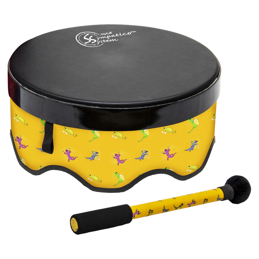 Toca Percussion Sympatico� Gathering Drum- 8" Tall, 18" diameter- 18" Pretuned Synthet - 8"