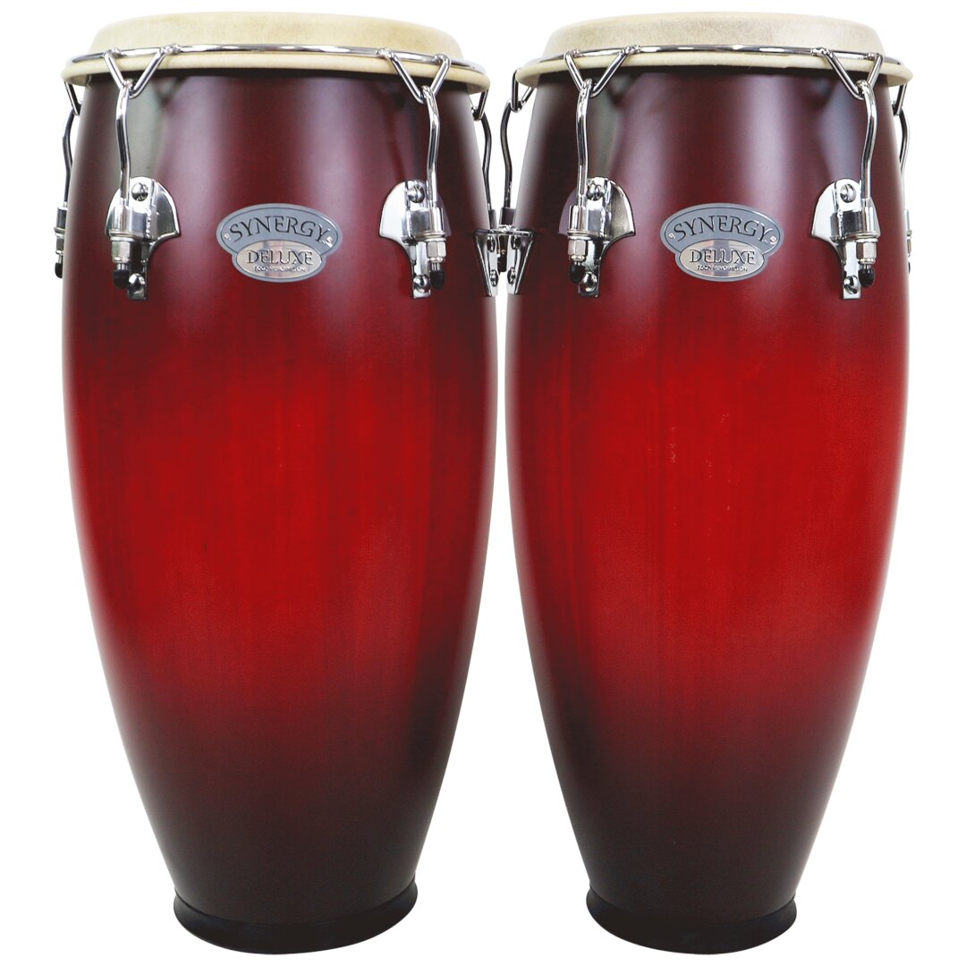 Toca Percussion TOCA SYN DLXE 10" 11" CONGA BASKET - Wine Burst Matte