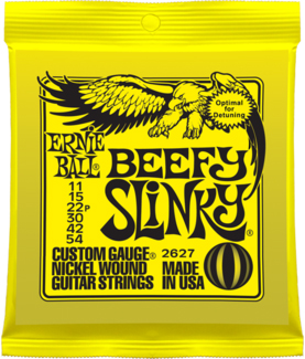 Ernie Ball Ernie Ball 2627 Nickel Beefy Slinky Drop Tuning Electric Guitar Strings 11-54 Gauge