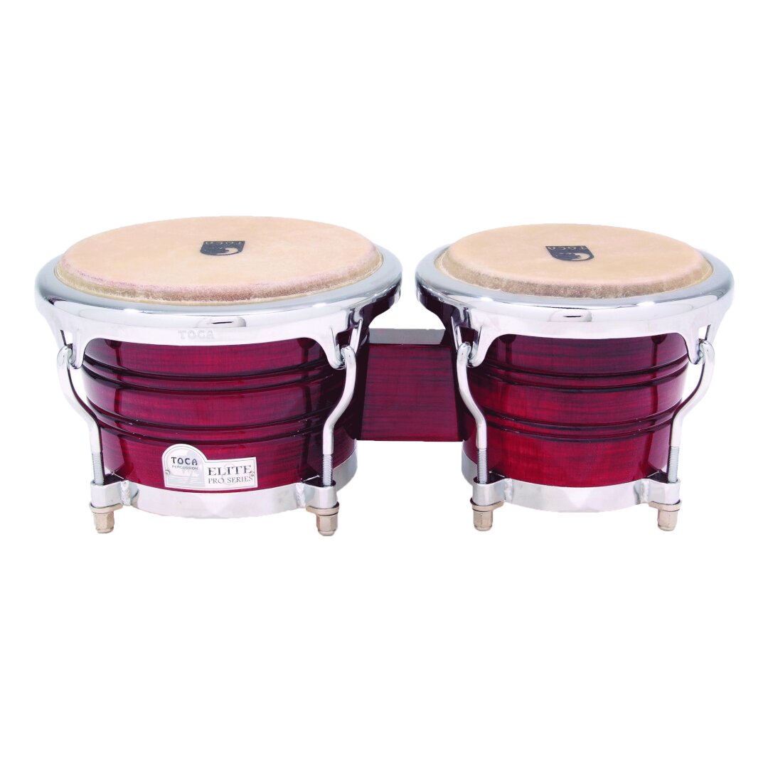 Toca Percussion TOCA ELITE PRO BONGOS - Crimson Maple Fade