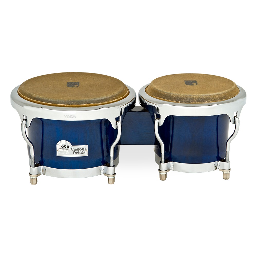 Toca Percussion Toca Custom Deluxe wood bongo - Blue Wood