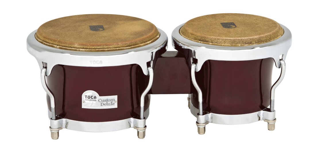 Toca Percussion Toca Custom Deluxe wood bongo - Dark Wood