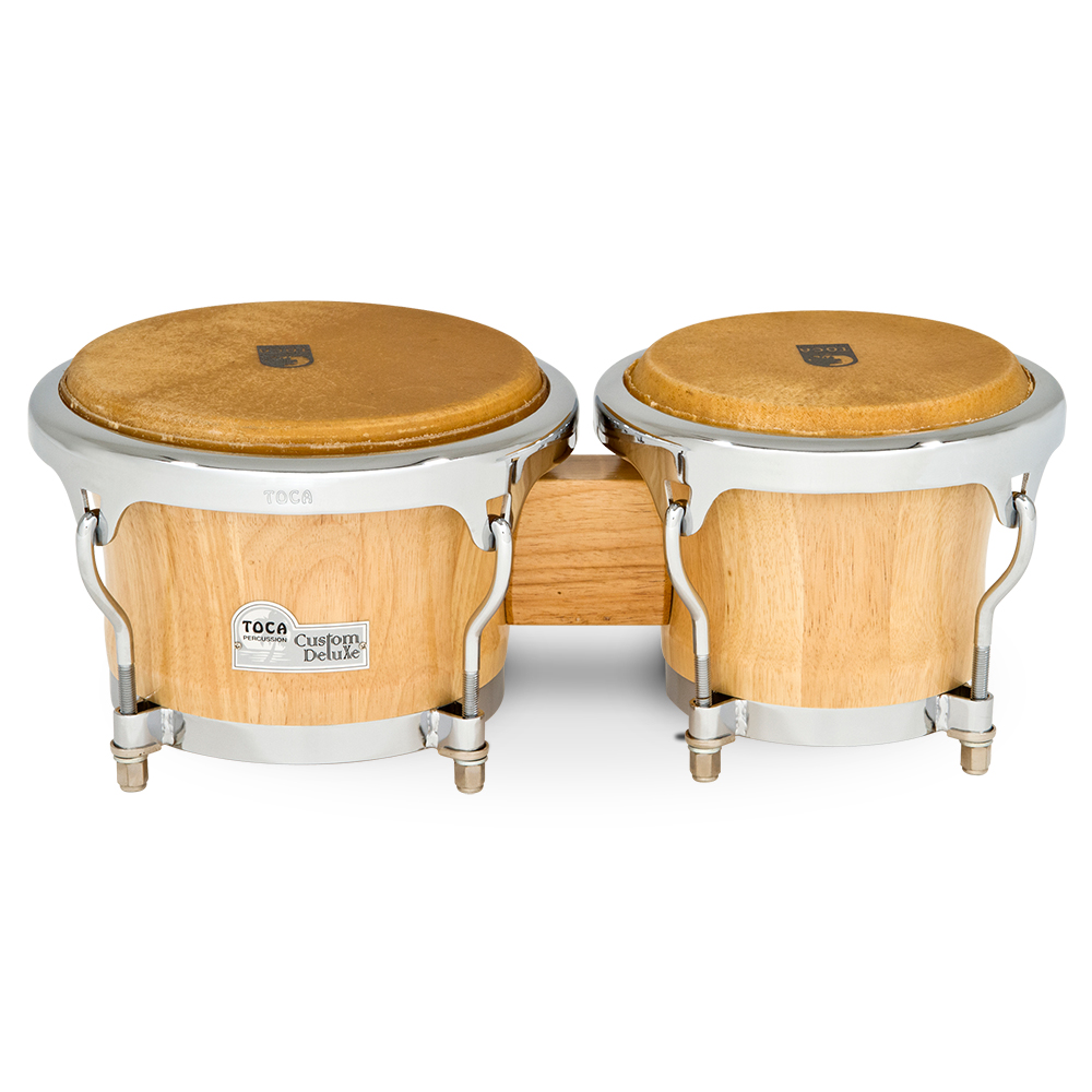 Toca Percussion Toca Custom Deluxe wood bongo - Natural Wood